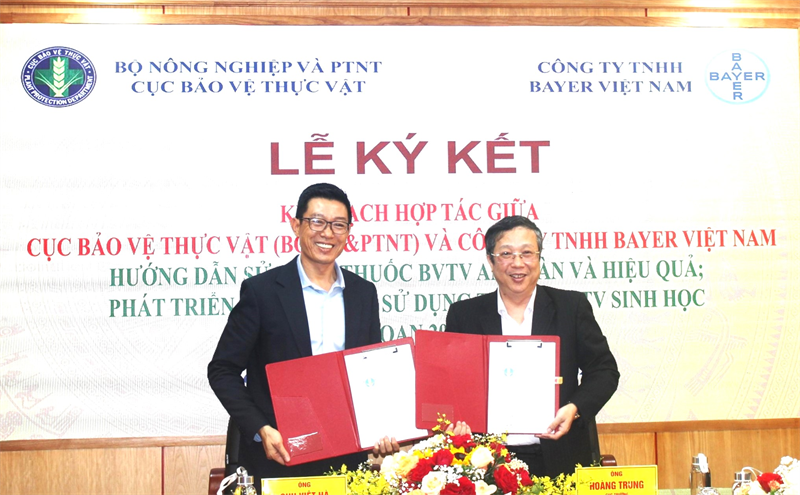 Lễ ký kết kế hoạch hợp tác giữa Cục Bảo vệ thực vật và Công ty TNHH Bayer Việt Nam