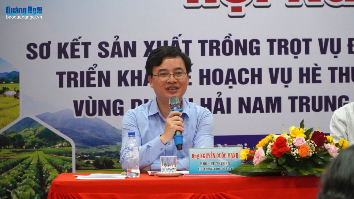 Hội nghị Sơ kết sản xuất trồng trọt vụ đông xuân 2025 - 2026; triển khai kế hoạch vụ hè thu, vụ mùa năm 2026 vùng Duyên hải Nam Trung Bộ và Tây Nguyên.